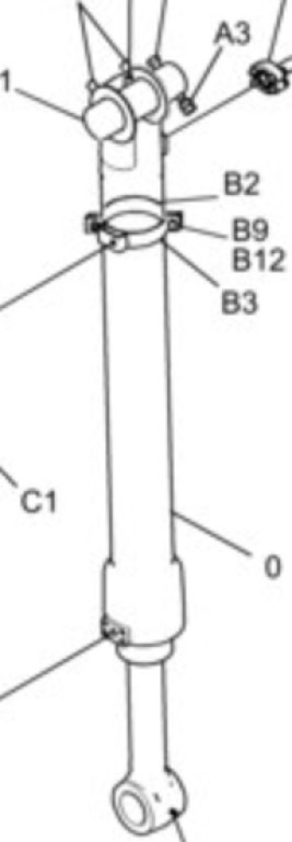 New Holland YN01V00153F2 - Гидравлический цилиндр для Строительной техники: фото 2 New Holland YN01V00153F2 - Гидравлический цилиндр для Строительной техники: фото 2