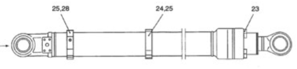 New Holland YX01V00005F7 - YX01V00005F2 - Гидравлический цилиндр для Строительной техники: фото 2 New Holland YX01V00005F7 - YX01V00005F2 - Гидравлический цилиндр для Строительной техники: фото 2