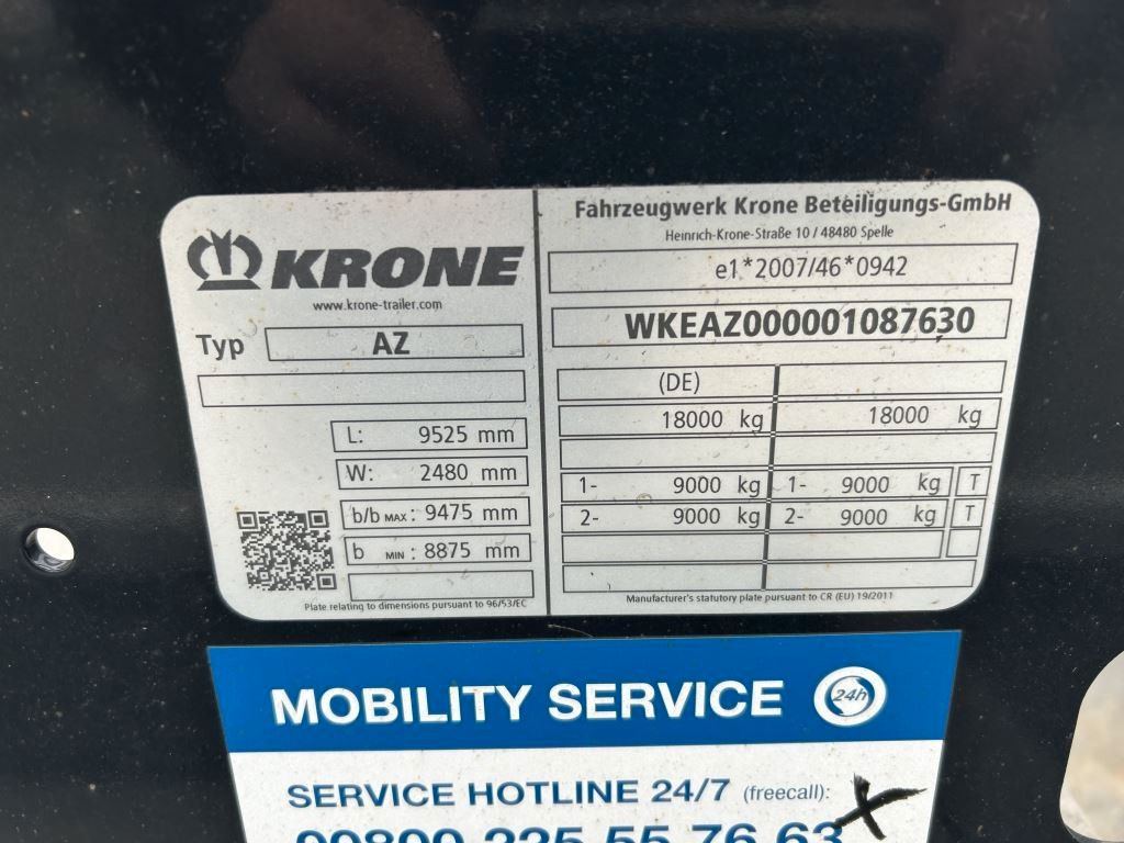 Krone 2 Achswechselfahrgestell, Typ: MAXI AZW 18 eL3B7 - Прицеп-контейнеровоз/ Сменный кузов: фото 4 Krone 2 Achswechselfahrgestell, Typ: MAXI AZW 18 eL3B7 - Прицеп-контейнеровоз/ Сменный кузов: фото 4