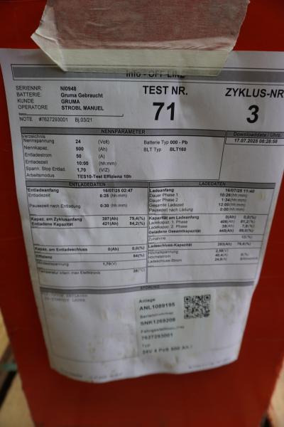 GRUMA 24 Volt 4 PzS 500 Ah - Аккумулятор: фото 5 GRUMA 24 Volt 4 PzS 500 Ah - Аккумулятор: фото 5