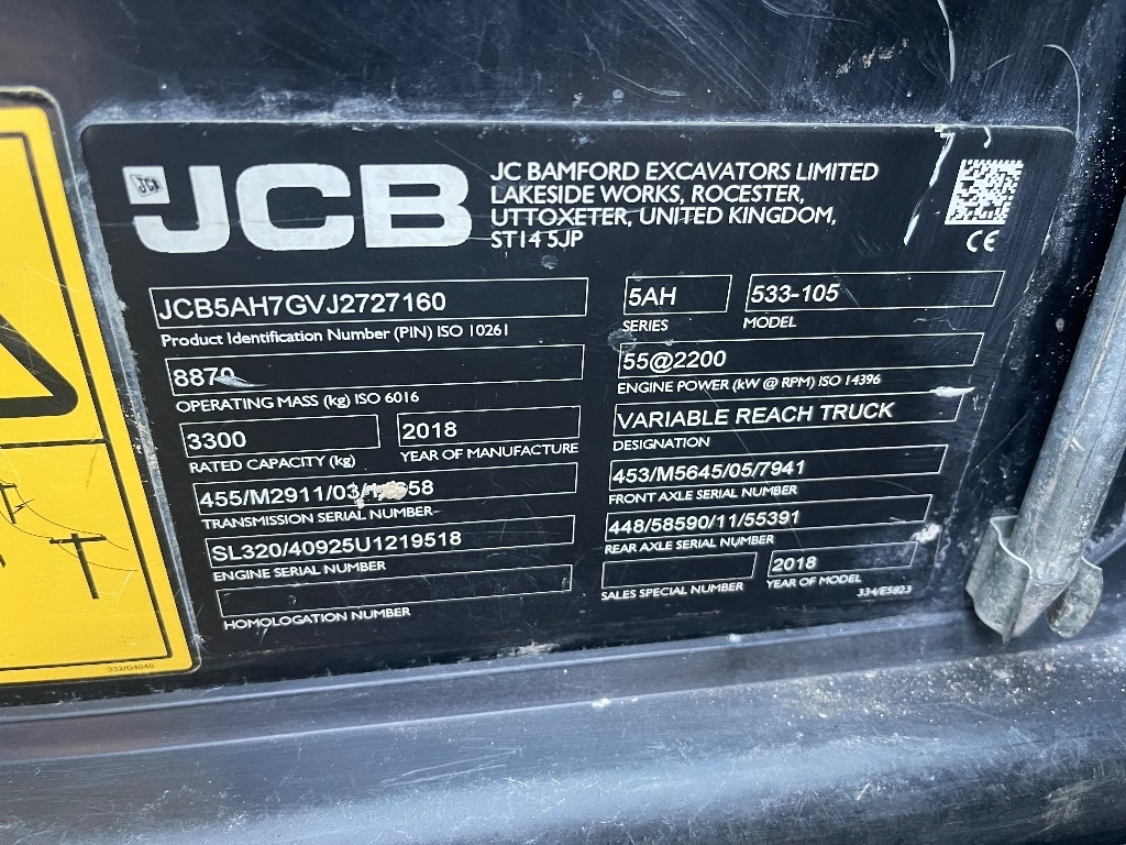 Телескопический погрузчик JCB 533-105: фото 13 Телескопический погрузчик JCB 533-105: фото 13