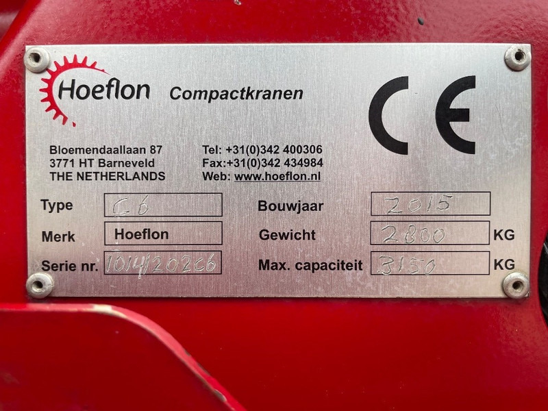 Hoeflon C 6 - Мини-кран: фото 3 Hoeflon C 6 - Мини-кран: фото 3