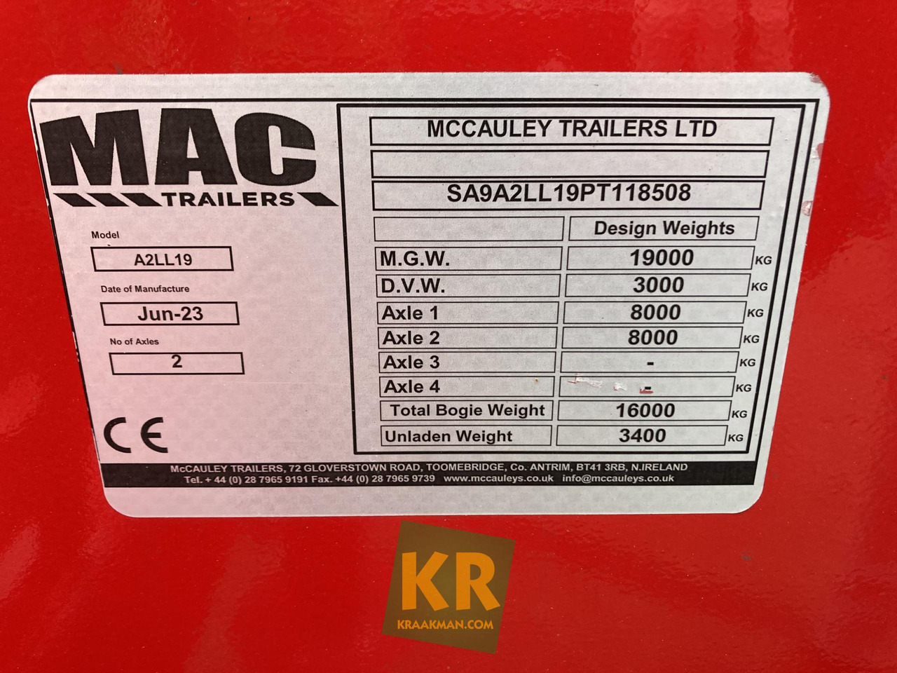 Новый Низкорамный прицеп 16 PREMIUM MAC Trailers: фото 16