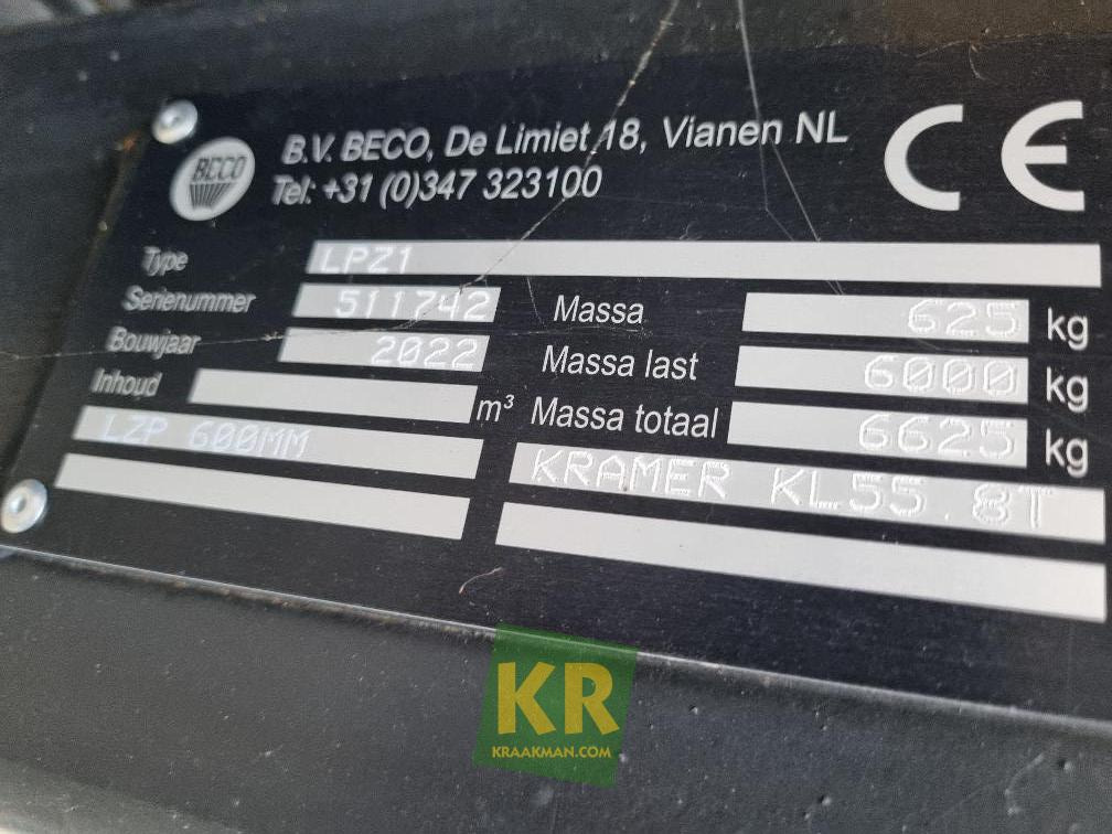 Beco LPZ1 1500mm - Вилы: фото 5 Beco LPZ1 1500mm - Вилы: фото 5