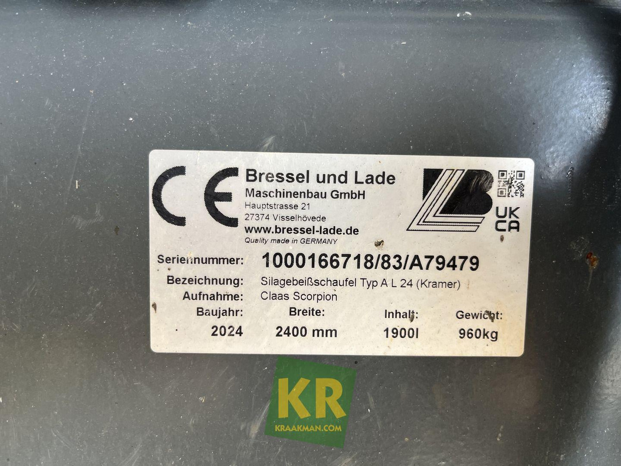 Voorzetstukken Kramer - Ковш для погрузчика: фото 5 Voorzetstukken Kramer - Ковш для погрузчика: фото 5