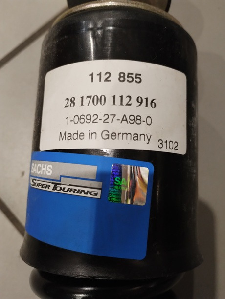 AMORTYZATOR KABINY MAN F90 F2000 112855 SACHS 81417226033 - Подвеска кабины: фото 2 AMORTYZATOR KABINY MAN F90 F2000 112855 SACHS 81417226033 - Подвеска кабины: фото 2