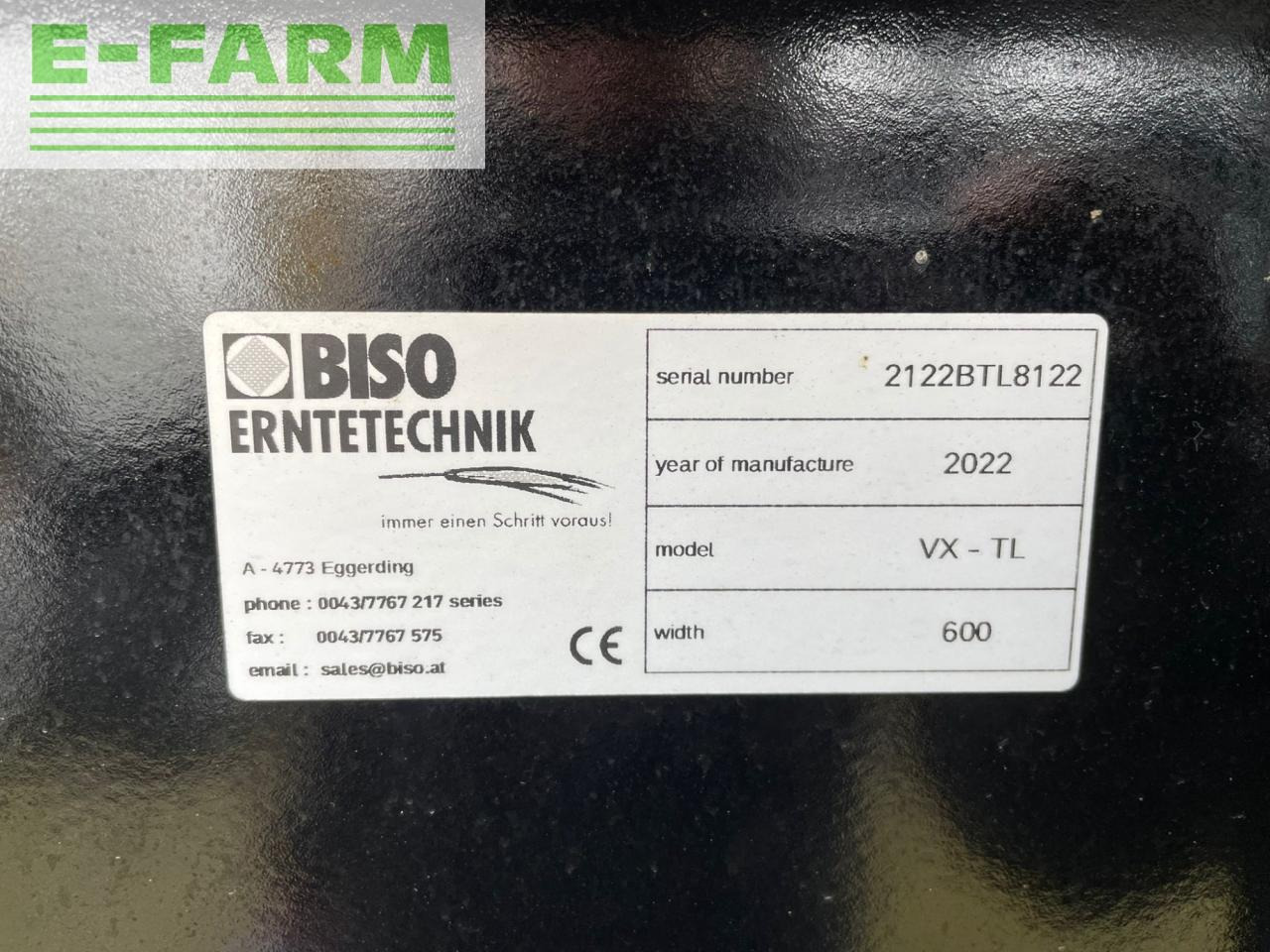 Жатка зерновая Biso VX Crop Ranger Trendline light 600: фото 10
