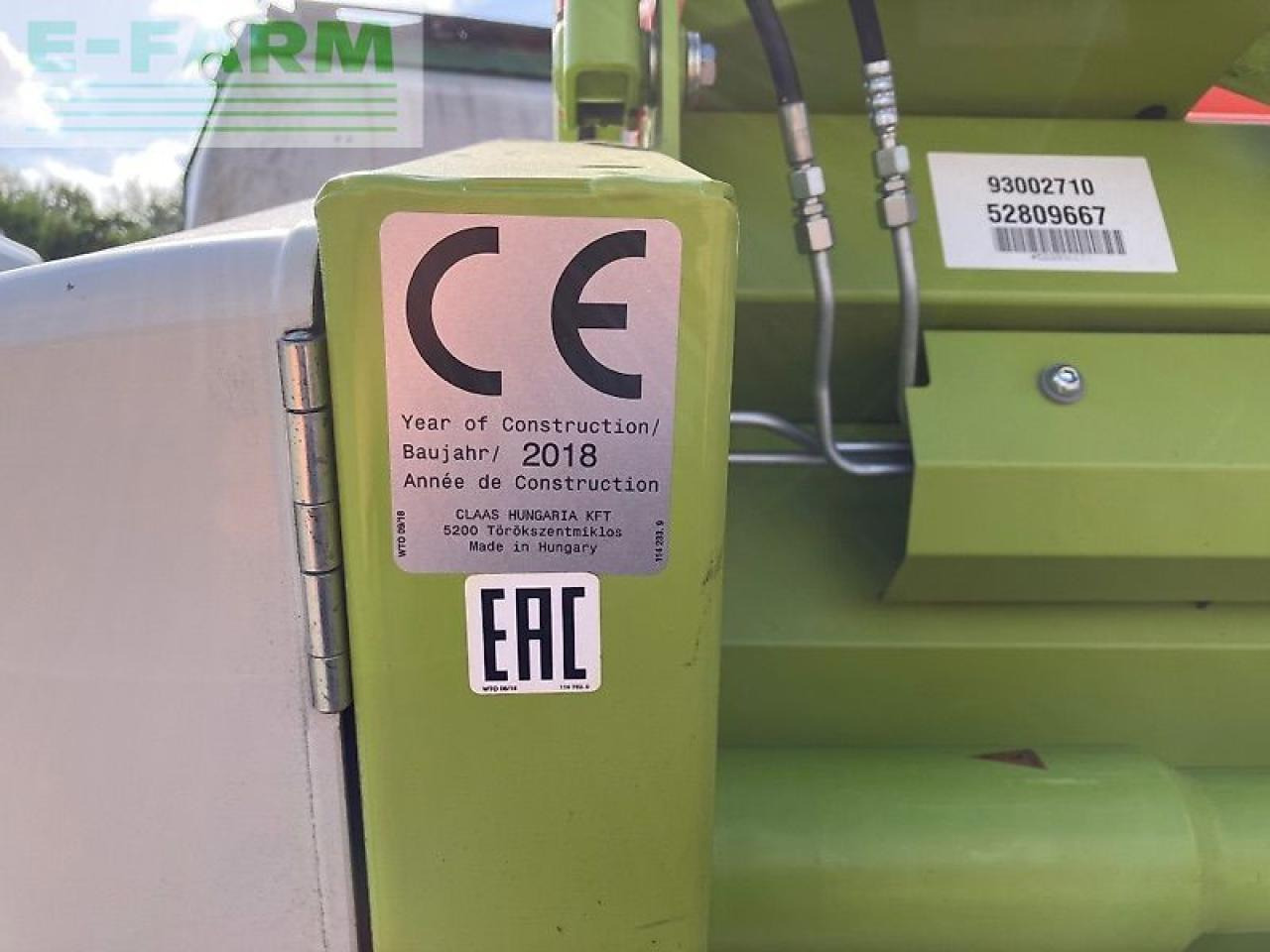 Оборудование для кормоуборочного комбайна CLAAS cerio 770: фото 10