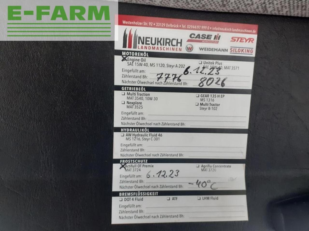 Трактор Case-IH cs 78 komfort a: фото 10