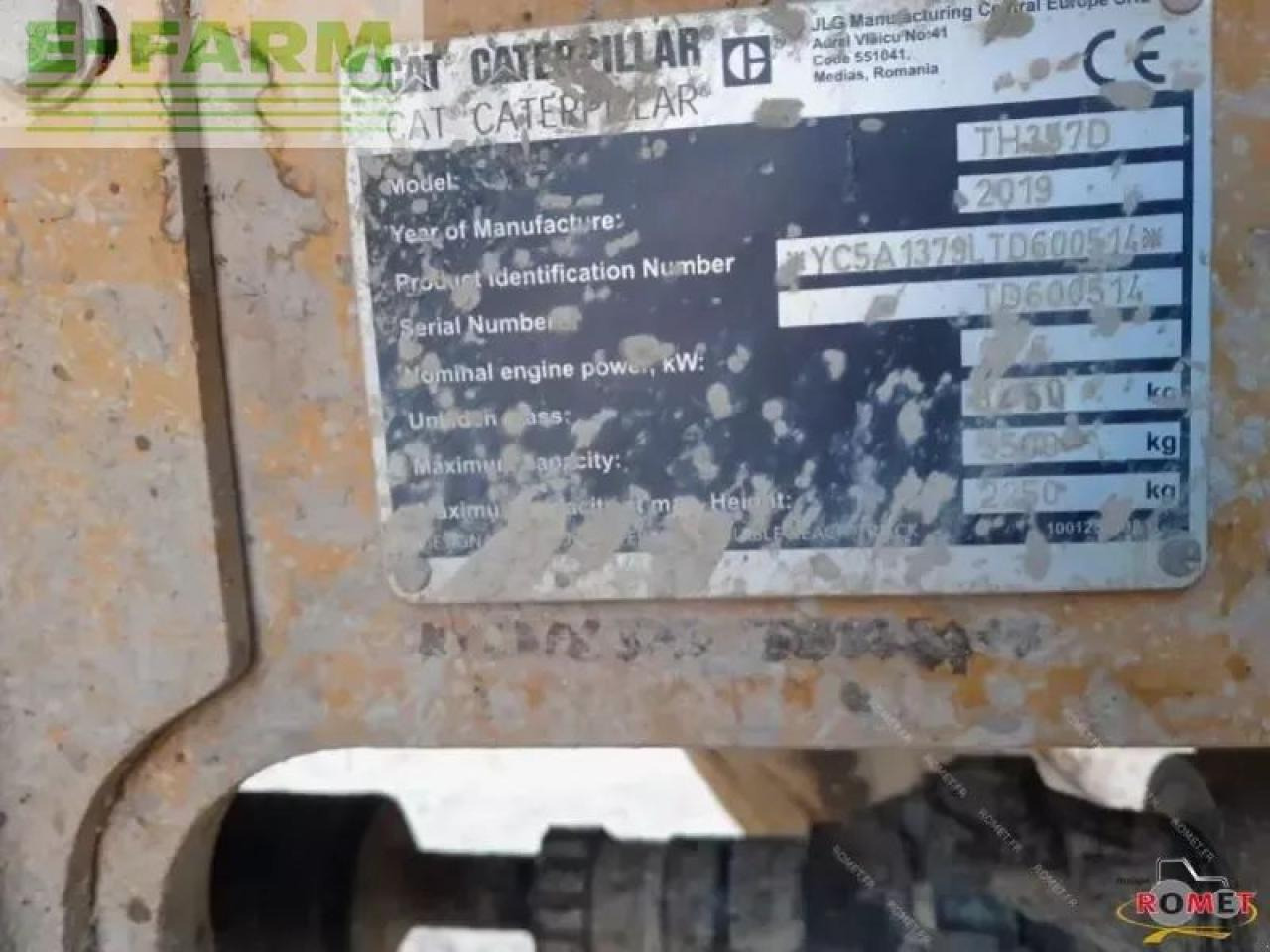 Телескопический погрузчик Caterpillar th357d: фото 6