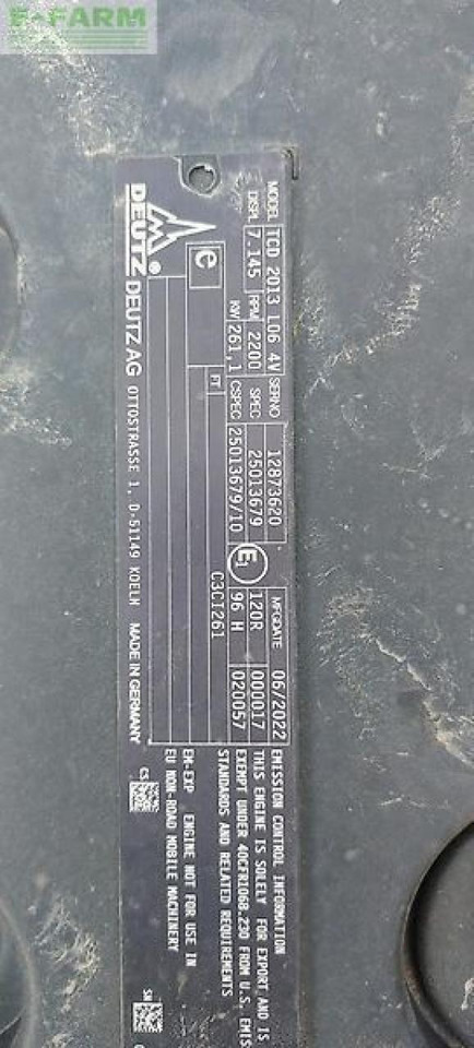 Зерноуборочный комбайн Deutz-Fahr 7206 ts extra power (deutz motor): фото 20
