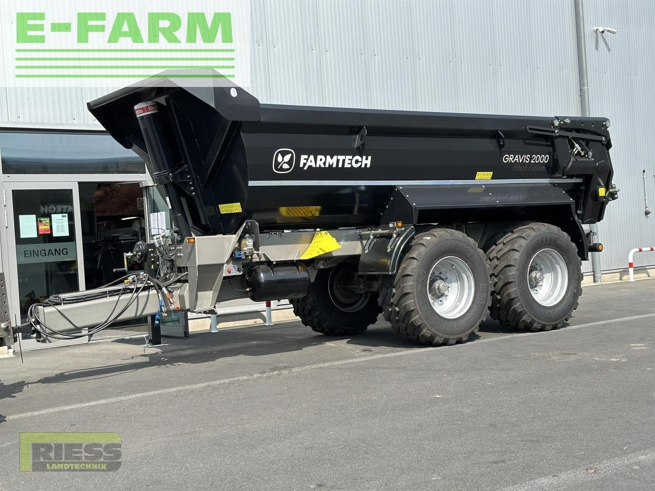 Farmtech gravis 2000 hardox black edition - Сельскохозяйственный прицеп-самосвал: фото 1 Farmtech gravis 2000 hardox black edition - Сельскохозяйственный прицеп-самосвал: фото 1