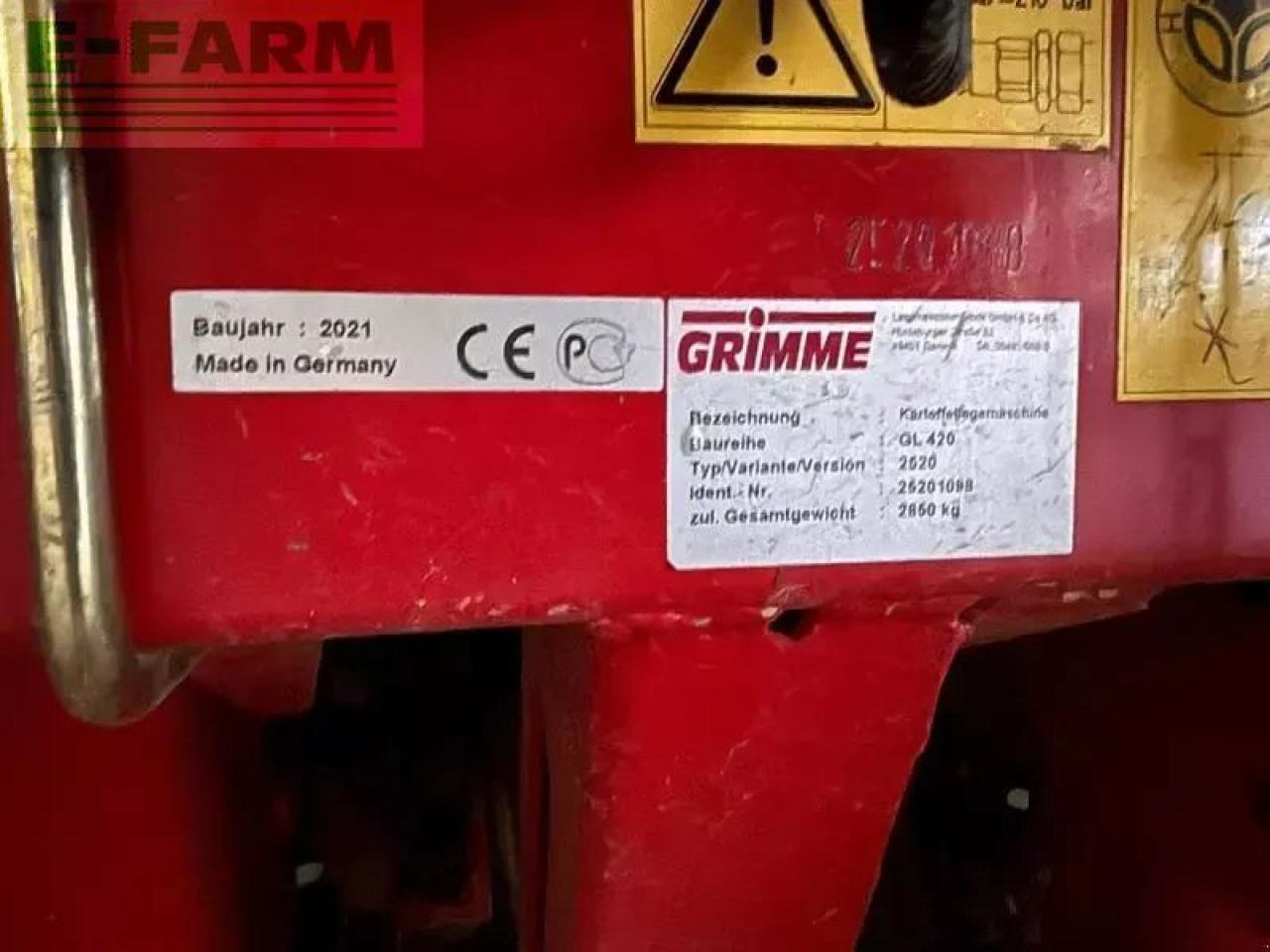 Grimme gl420 - Картофелеуборочный комбайн: фото 5 Grimme gl420 - Картофелеуборочный комбайн: фото 5