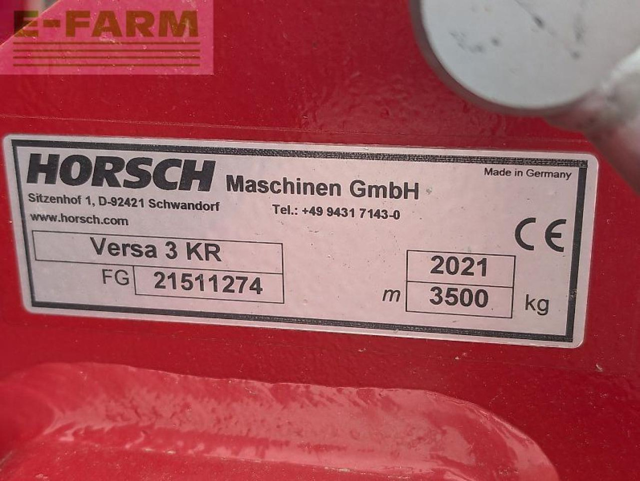 Horsch versa 3 kr - Сеялка: фото 3 Horsch versa 3 kr - Сеялка: фото 3