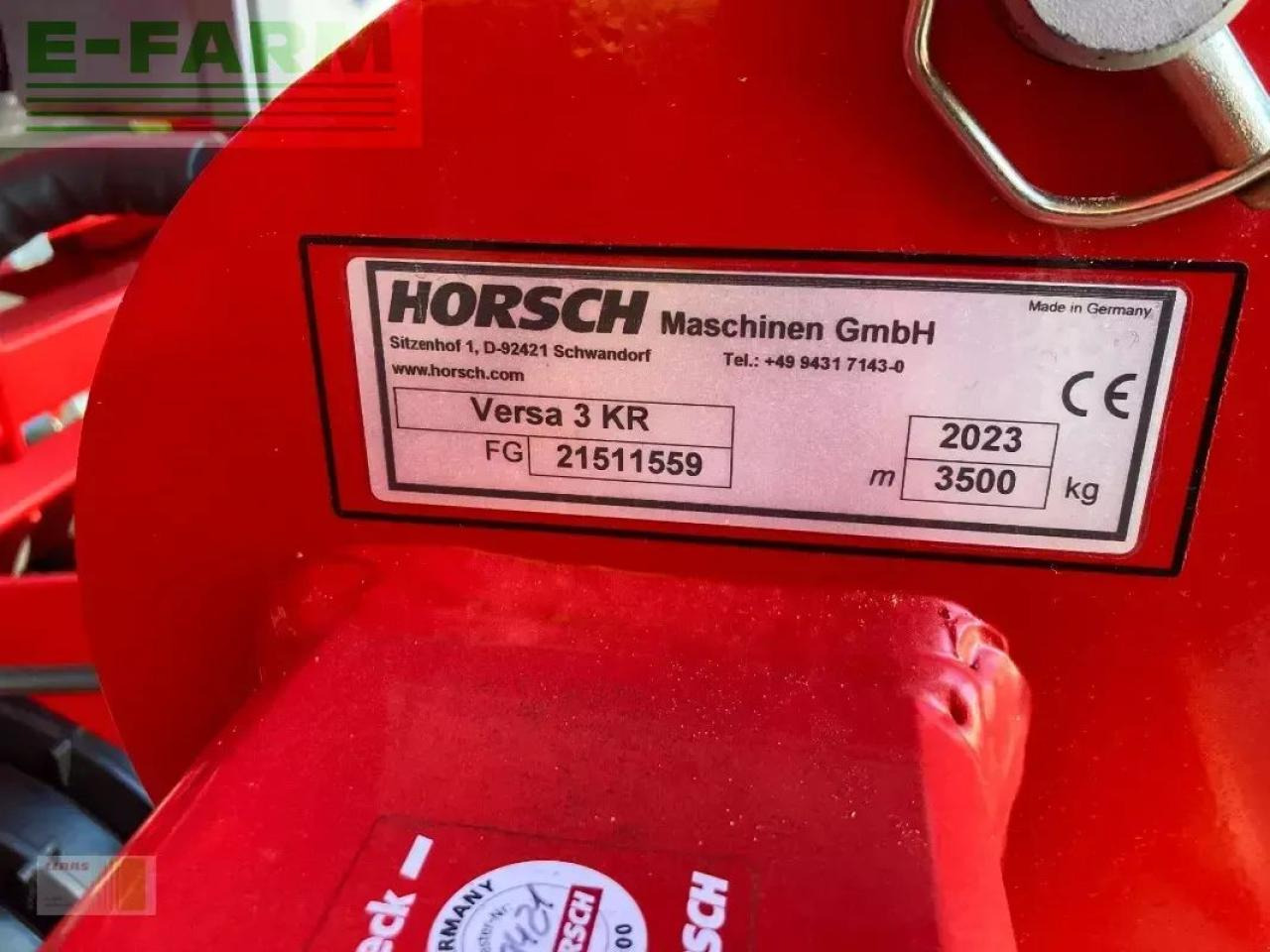 Horsch versa 3kr - Посевной комплекс: фото 3 Horsch versa 3kr - Посевной комплекс: фото 3