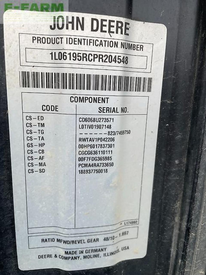 Трактор John Deere 6r195 garantie bis 13.12.26: фото 27 Трактор John Deere 6r195 garantie bis 13.12.26: фото 27