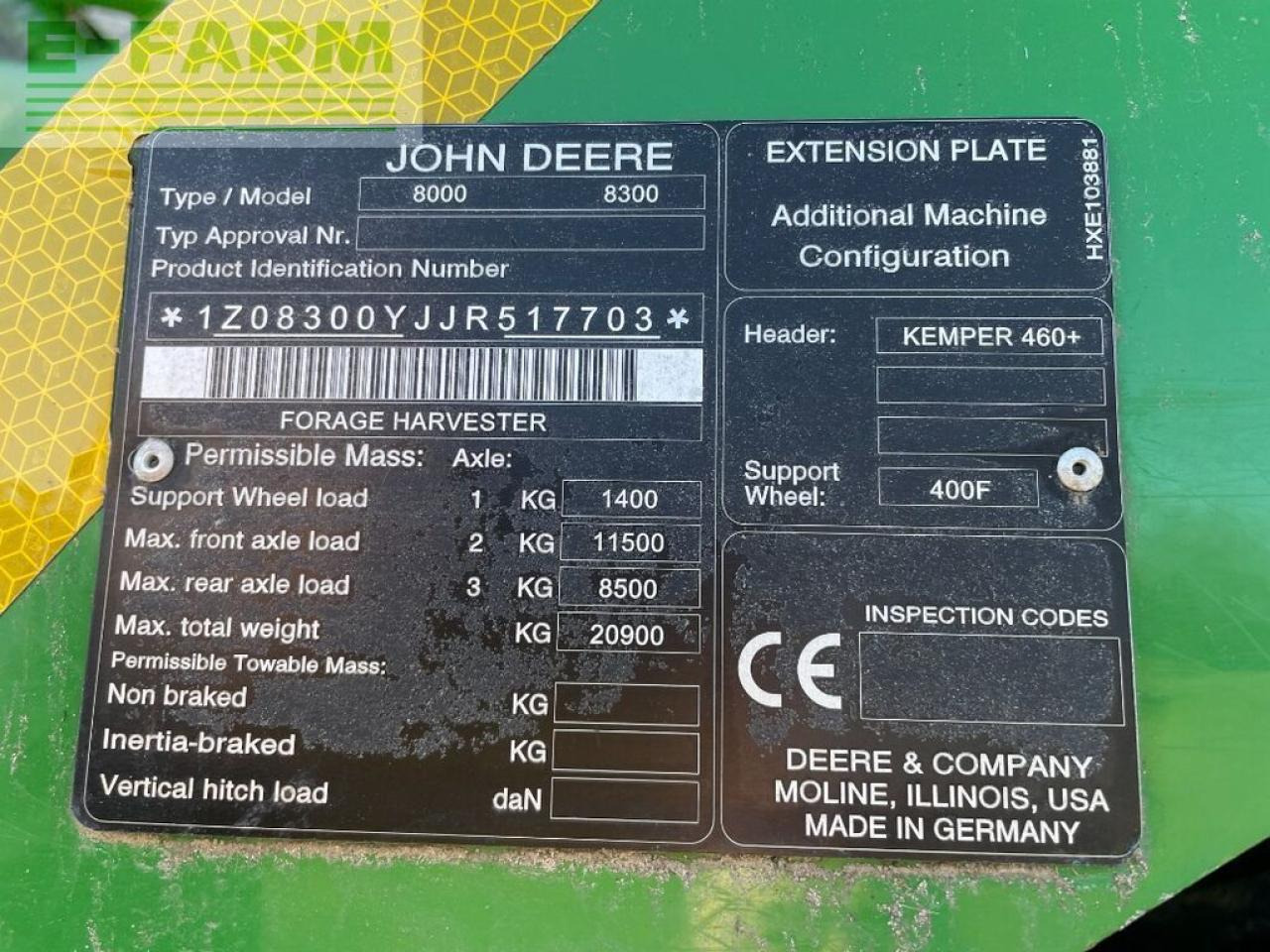 Кормоуборочный комбайн John Deere 8300: фото 16