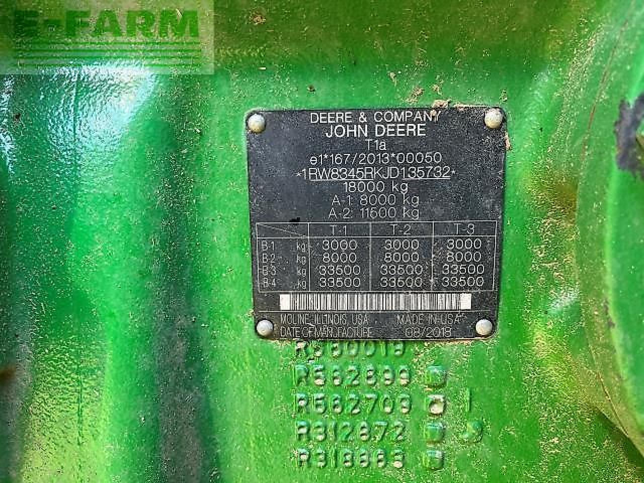 Трактор John Deere 8345r: фото 8
