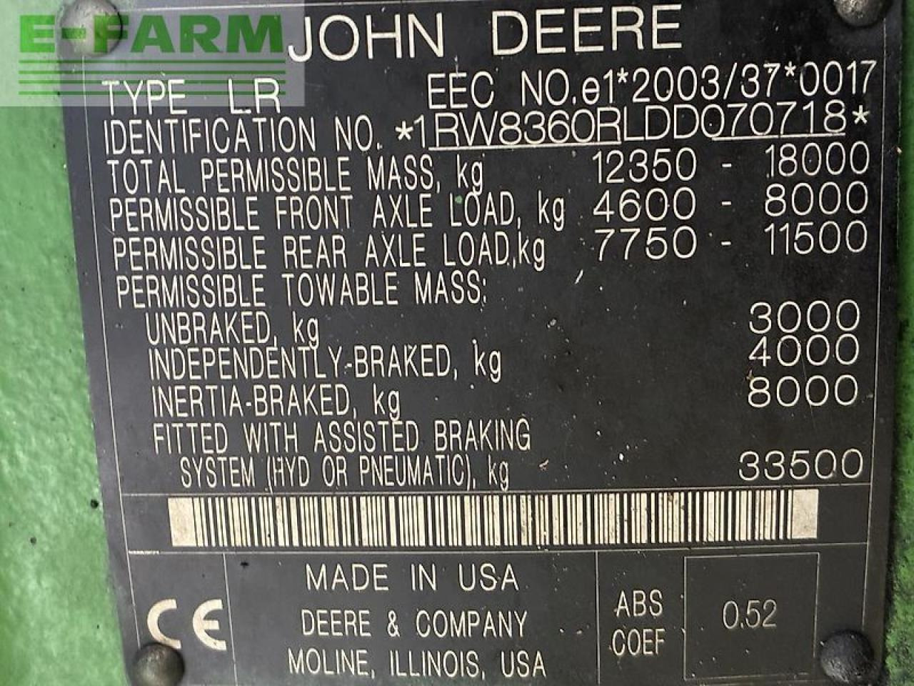 John Deere 8360 - Трактор: фото 4 John Deere 8360 - Трактор: фото 4