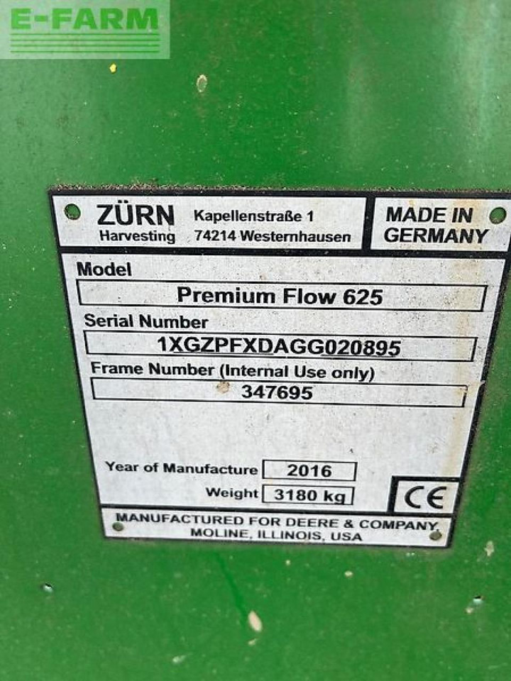 John Deere premium flow 625 - Оборудование для кормоуборочного комбайна: фото 5 John Deere premium flow 625 - Оборудование для кормоуборочного комбайна: фото 5