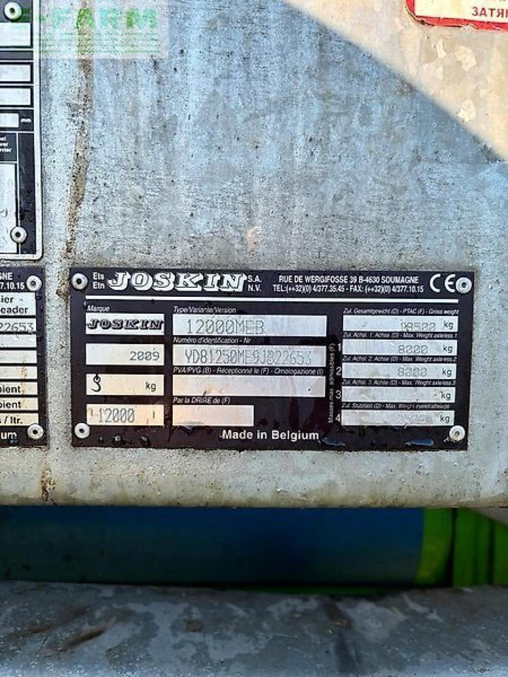 Joskin güllefass 12000liter modulo2 - Техника для внесения удобрений: фото 5 Joskin güllefass 12000liter modulo2 - Техника для внесения удобрений: фото 5