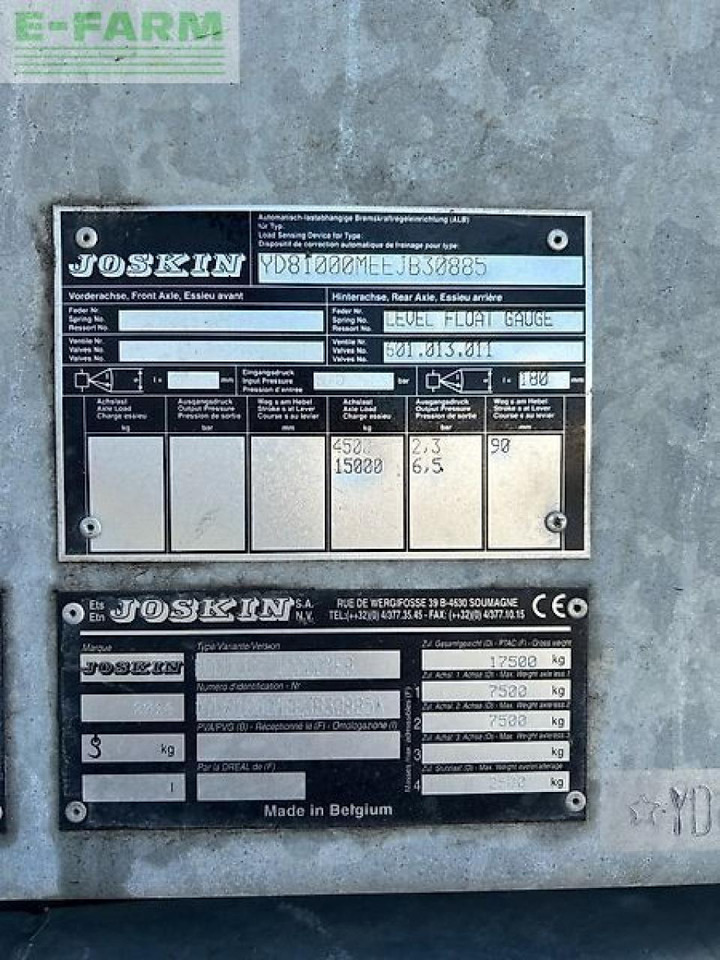 Joskin modulo 2 10000 meb - Техника для внесения удобрений: фото 5 Joskin modulo 2 10000 meb - Техника для внесения удобрений: фото 5