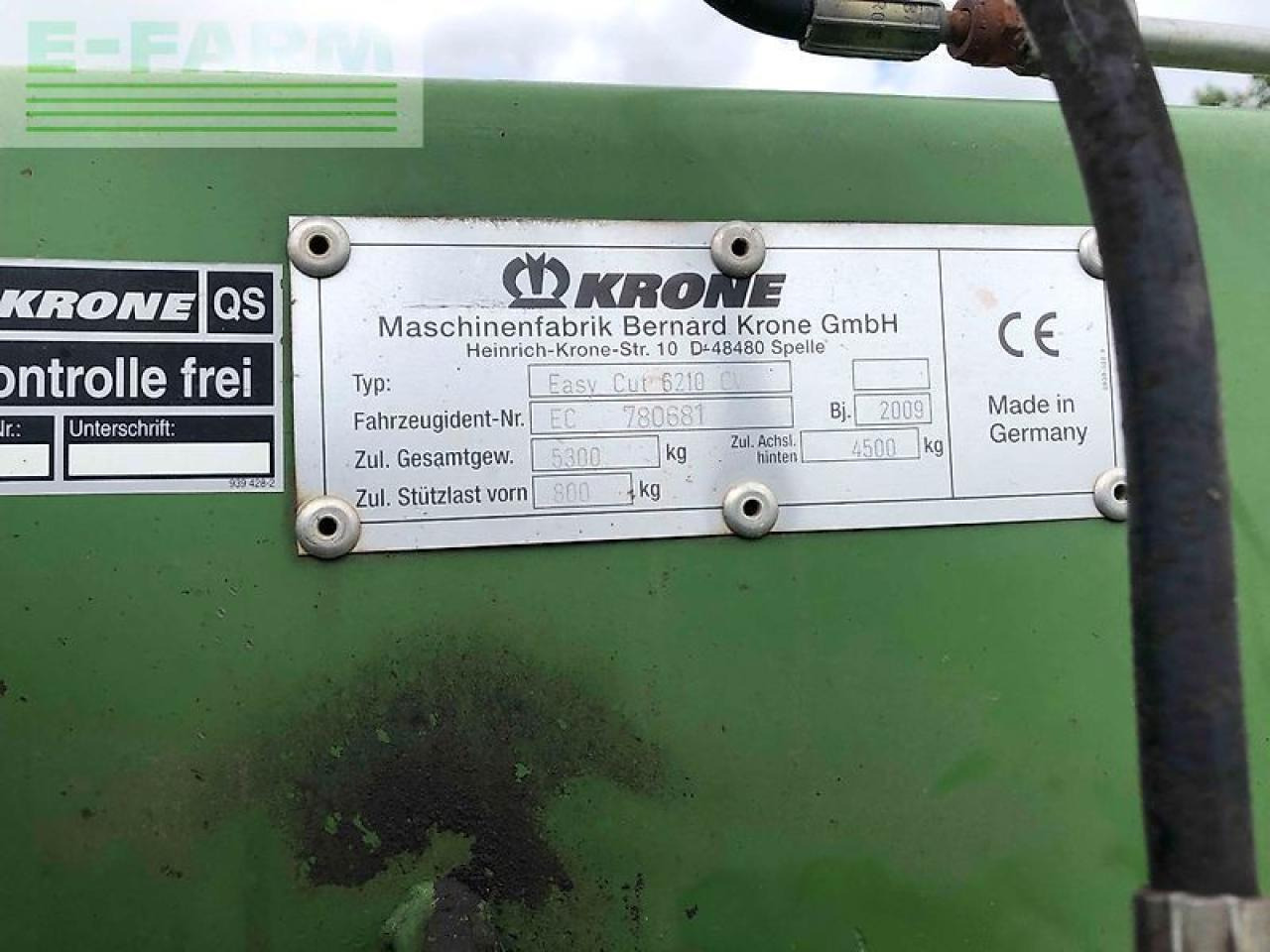 Krone easy cut 6210 cv - Косилка: фото 5 Krone easy cut 6210 cv - Косилка: фото 5