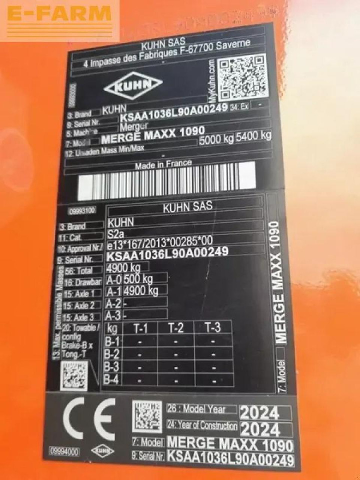 Kuhn merge maxx 1090 - Сеноворошилка: фото 5 Kuhn merge maxx 1090 - Сеноворошилка: фото 5