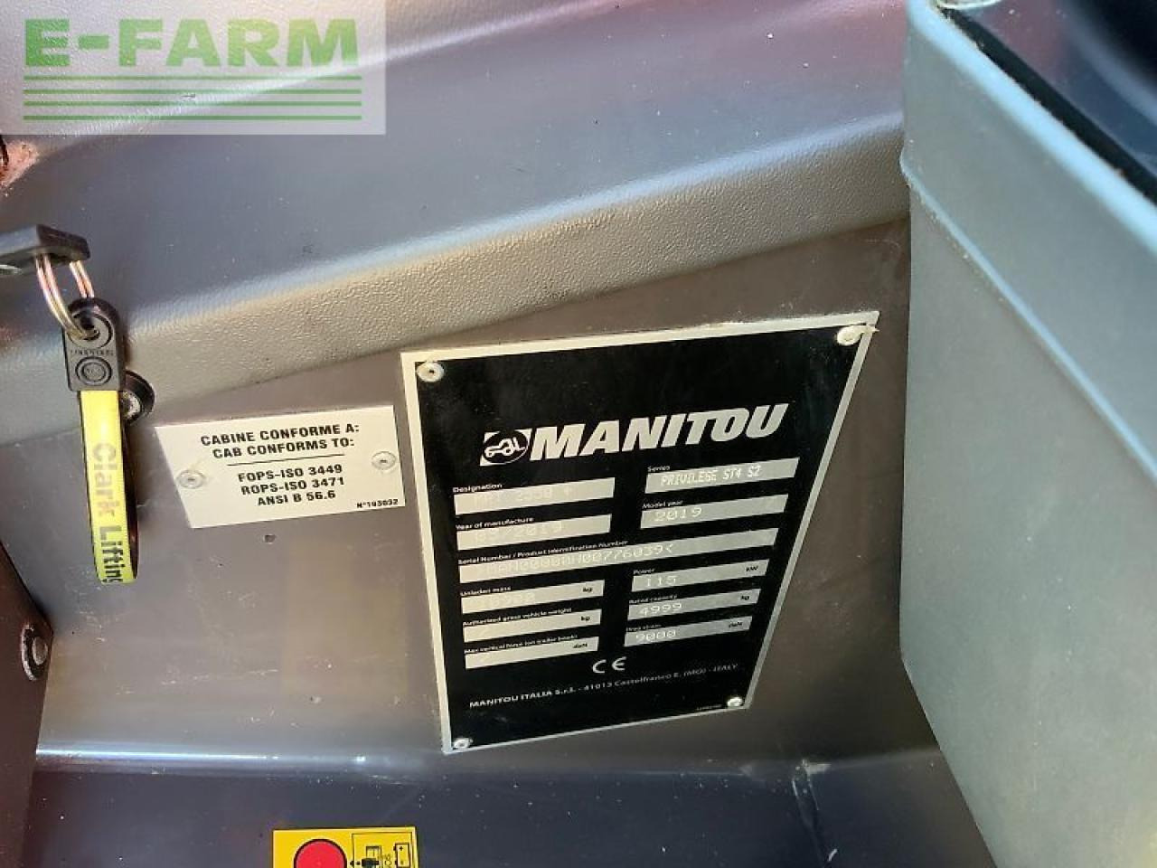 Телескопический погрузчик Manitou mrt 2550+ privilege roto telehandler (st25109): фото 29 Телескопический погрузчик Manitou mrt 2550+ privilege roto telehandler (st25109): фото 29