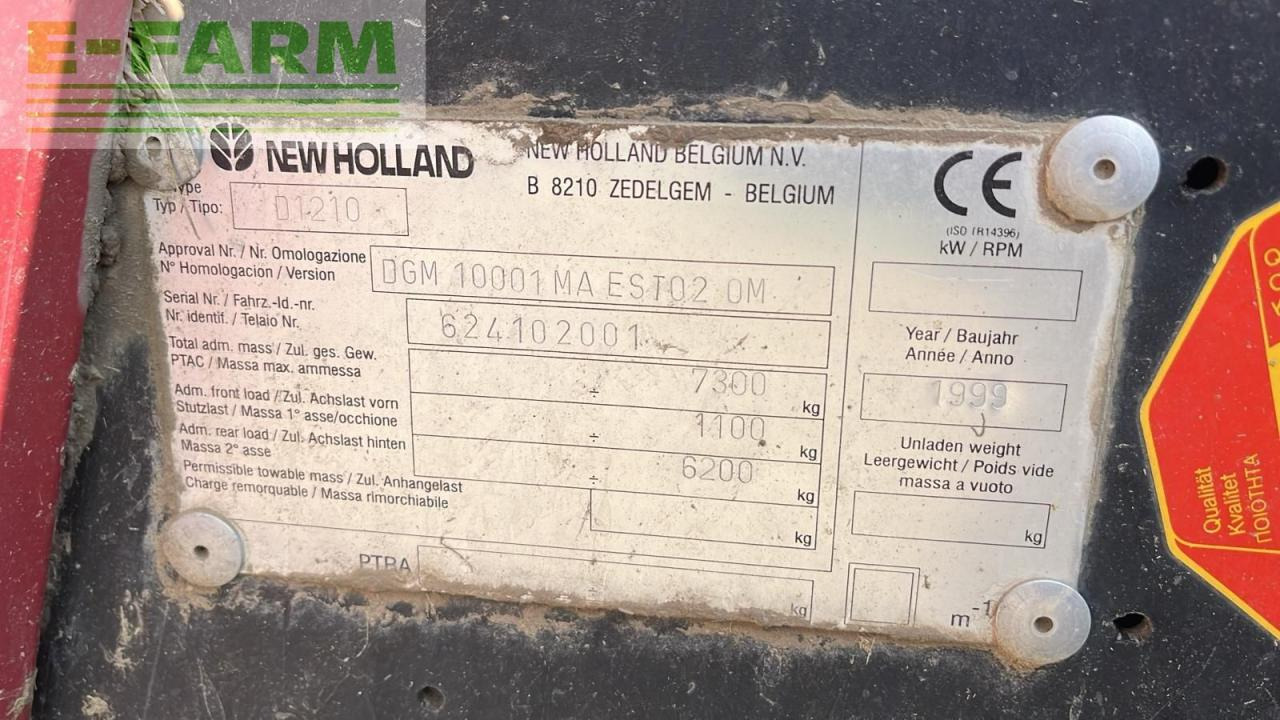 Пресс-подборщик тюковый New Holland D1210: фото 12