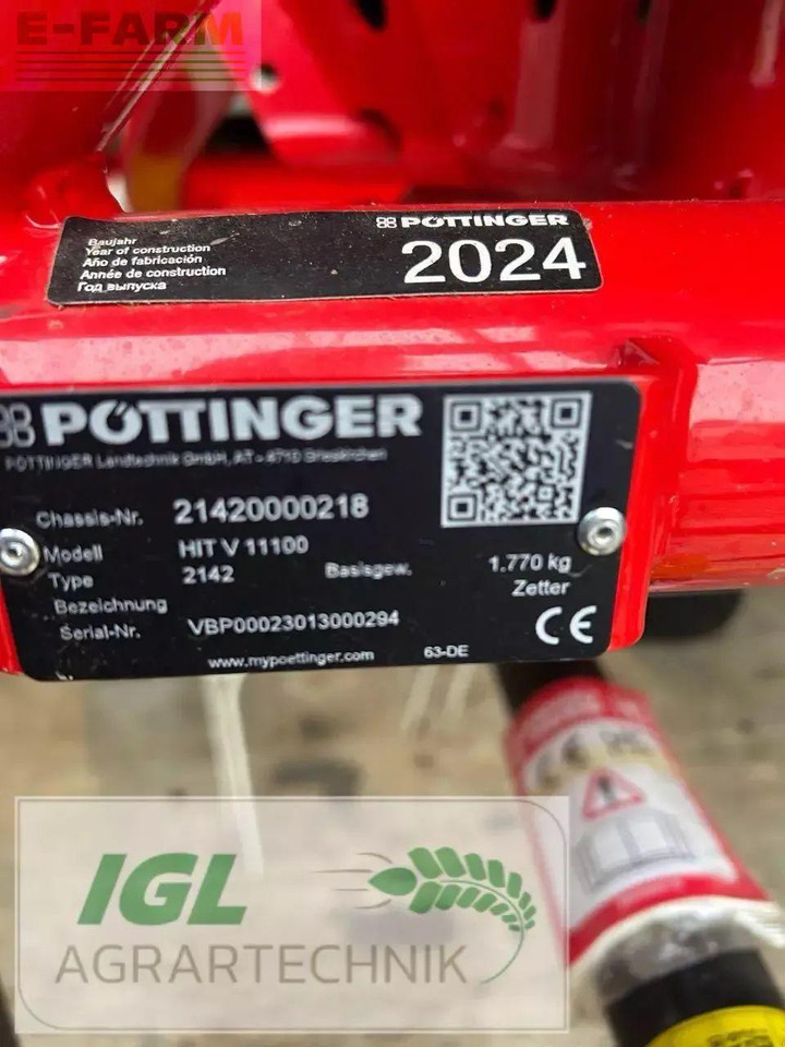 Pöttinger hit v 11100 - Сеноворошилка: фото 5 Pöttinger hit v 11100 - Сеноворошилка: фото 5
