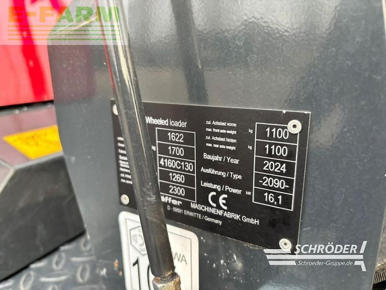 Мини-экскаватор Schäffer 1622: фото 8