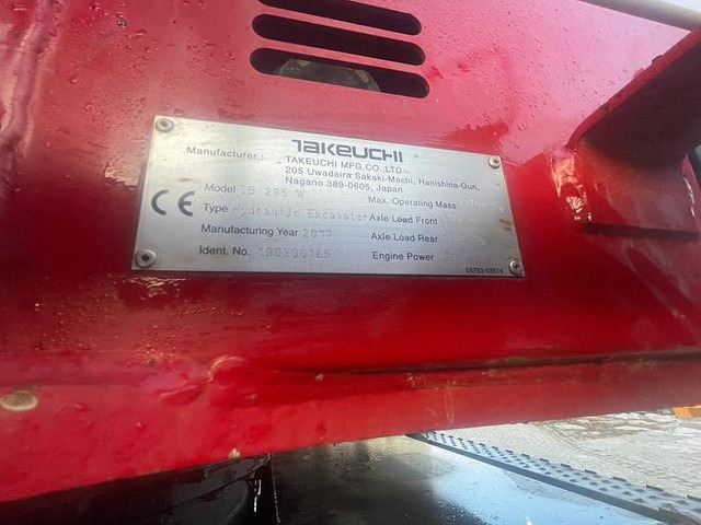 Экскаватор Takeuchi TB295W Mobilbagger: фото 19 Экскаватор Takeuchi TB295W Mobilbagger: фото 19