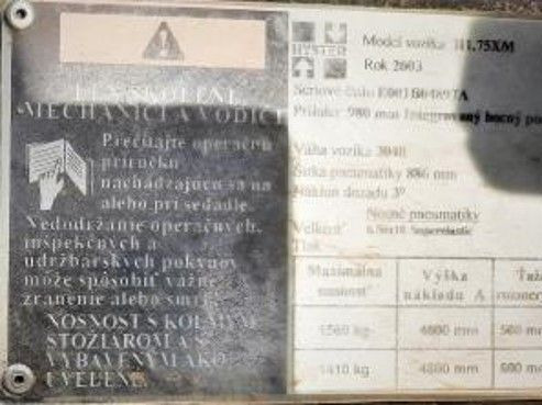 Hyster H1.75XM - Вилочный погрузчик: фото 2 Hyster H1.75XM - Вилочный погрузчик: фото 2