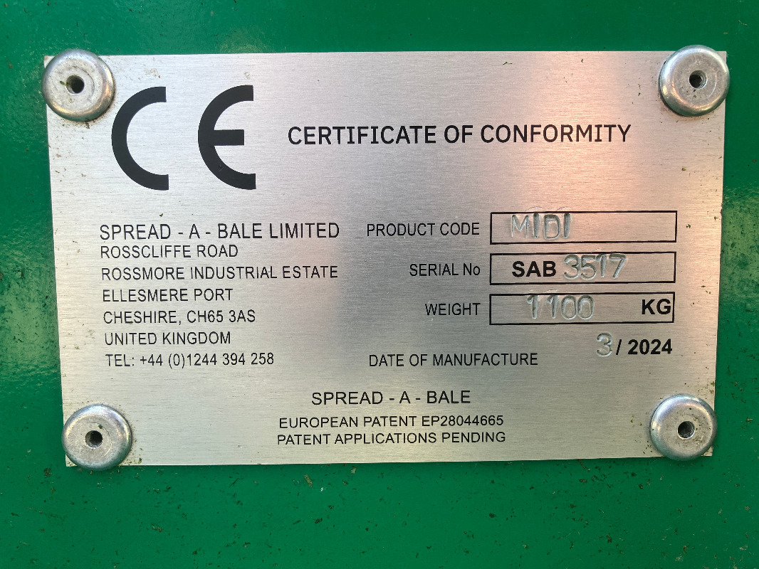 Spread-a-Bale Midi 2VR - 100 - Инвентарь для животноводства: фото 2 Spread-a-Bale Midi 2VR - 100 - Инвентарь для животноводства: фото 2