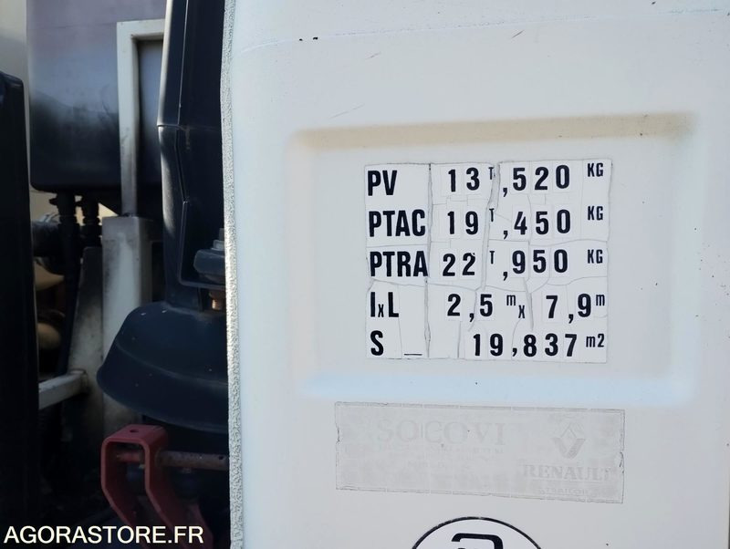 Camion 19t Hydrocureur Renault G300 Maxter 142142km – équipement Huwer - Ассенизатор: фото 4 Camion 19t Hydrocureur Renault G300 Maxter 142142km – équipement Huwer - Ассенизатор: фото 4