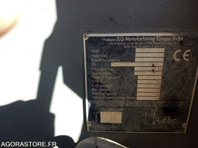 Chariot télescopique JLG 4013 - Телескопический погрузчик: фото 5 Chariot télescopique JLG 4013 - Телескопический погрузчик: фото 5