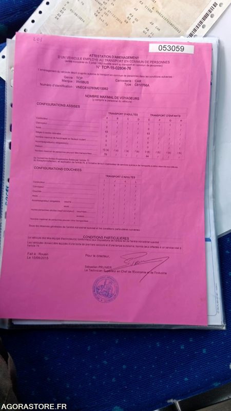 IRISBUS AXER N°053059 - Микроавтобус, Пассажирский фургон: фото 3 IRISBUS AXER N°053059 - Микроавтобус, Пассажирский фургон: фото 3
