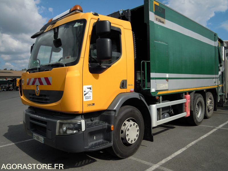 Renault Premium 380 6x2 DXI 11 équipé d'une benne SEMAT OM Série 14000 - Мусоровоз: фото 1 Renault Premium 380 6x2 DXI 11 équipé d'une benne SEMAT OM Série 14000 - Мусоровоз: фото 1