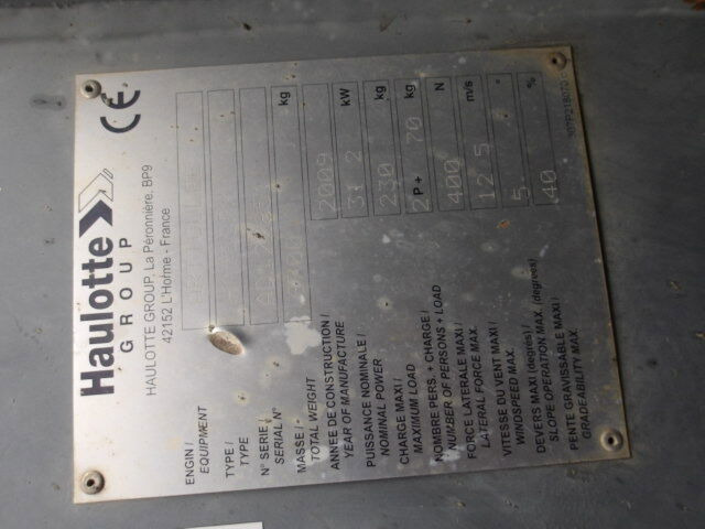 Коленчатый подъемник Haulotte HA16SPX 4WD: фото 16 Коленчатый подъемник Haulotte HA16SPX 4WD: фото 16