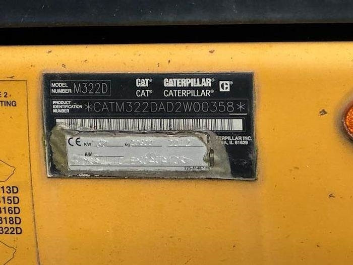 Колёсный экскаватор CAT M 322 D: фото 6