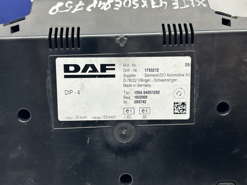 DAF cluster - Приборная панель для Грузовиков: фото 3 DAF cluster - Приборная панель для Грузовиков: фото 3