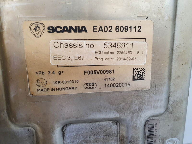 Scania EEC3 - Блок управления для Грузовиков: фото 3 Scania EEC3 - Блок управления для Грузовиков: фото 3