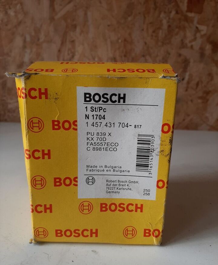 Bosch 1457431704 - Топливный фильтр для Автобусов: фото 1 Bosch 1457431704 - Топливный фильтр для Автобусов: фото 1