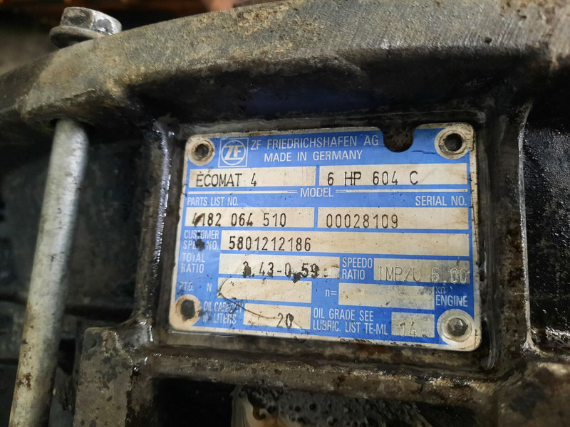 Iveco ZF 6HP604C Cursor 8. 6HP594C - Коробка передач: фото 5 Iveco ZF 6HP604C Cursor 8. 6HP594C - Коробка передач: фото 5