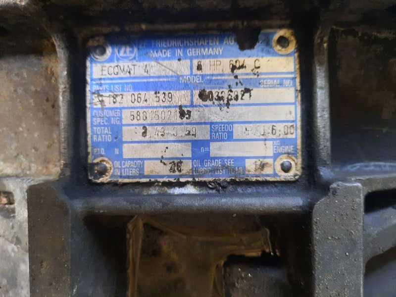 Iveco ZF 6HP604C Cursor 8. 6HP594C - Коробка передач: фото 2 Iveco ZF 6HP604C Cursor 8. 6HP594C - Коробка передач: фото 2