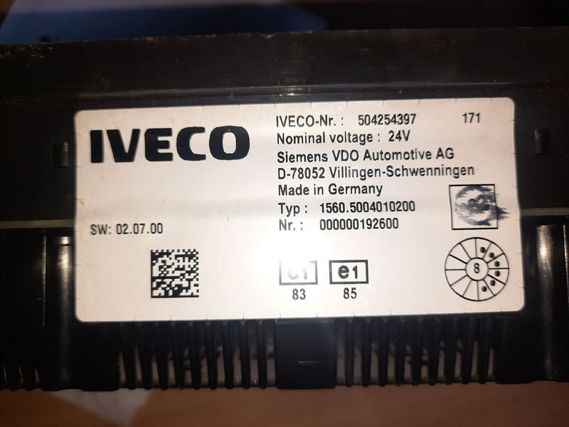 Iveco климат контроль Iveko - Приборная панель: фото 4 Iveco климат контроль Iveko - Приборная панель: фото 4