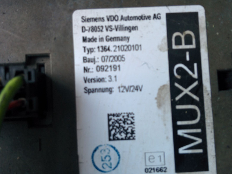 Блок управления Scania VDO 412.413\006\002 . 412.413/006/005: фото 20 Блок управления Scania VDO 412.413\006\002 . 412.413/006/005: фото 20