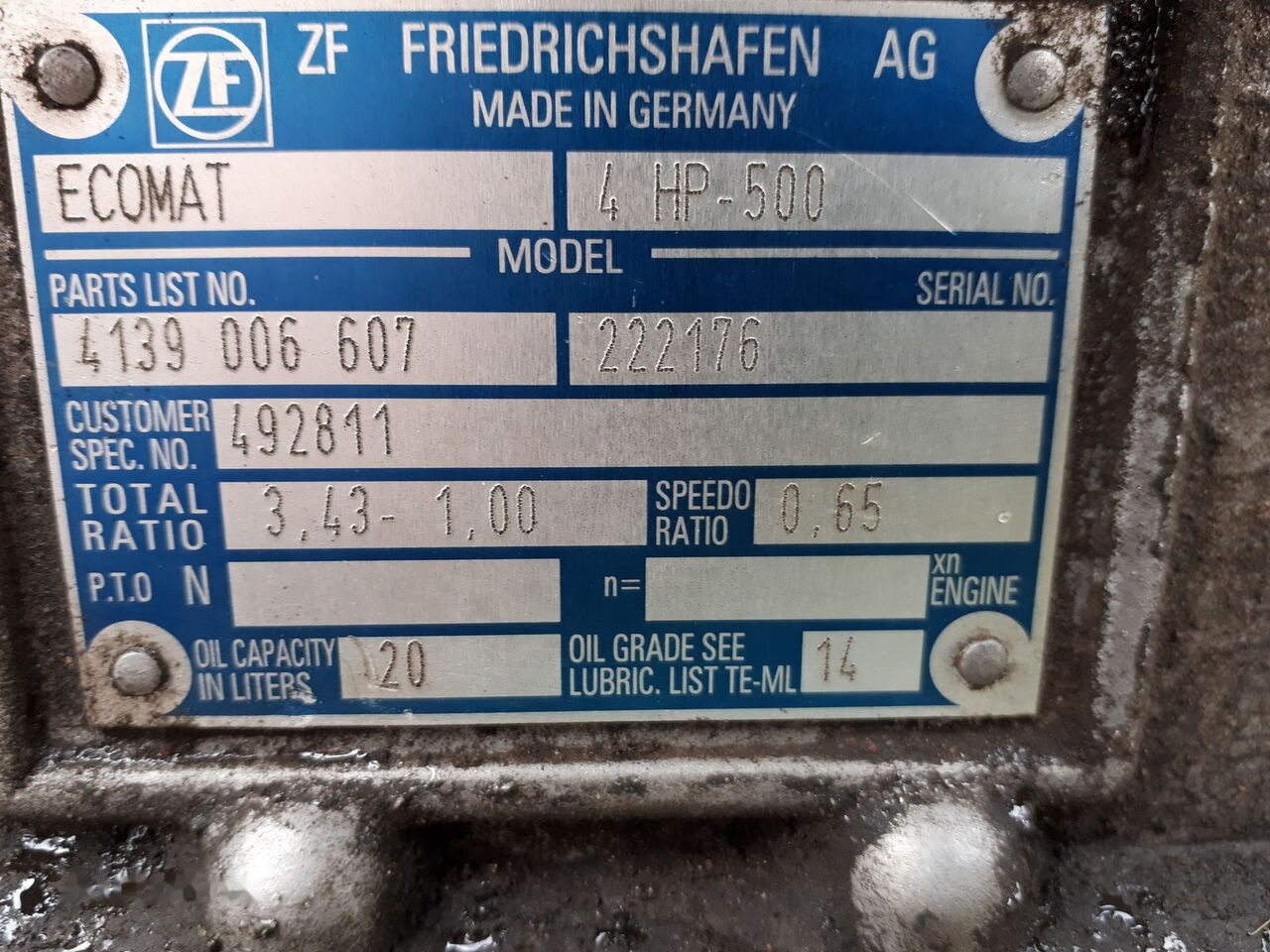 Коробка передач для Автобусов ZF 5HP 590 .5HP602c. 5HP502C . 5HP500 .4HP500 / dlya Mersede   Scania Volvo B 6: фото 7