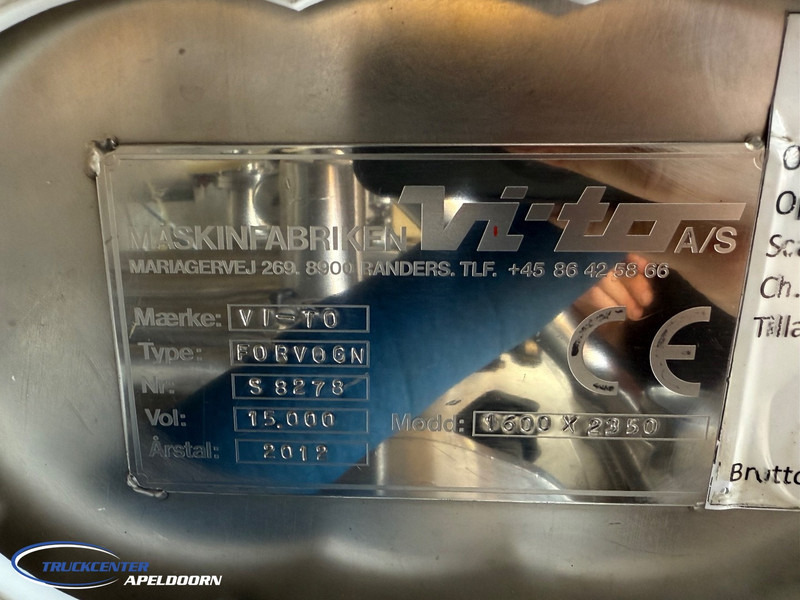 Грузовик-цистерна Scania R500 NGS 15000 Liter, Retarder, Stuuras, RVS tank - melk - water: фото 9